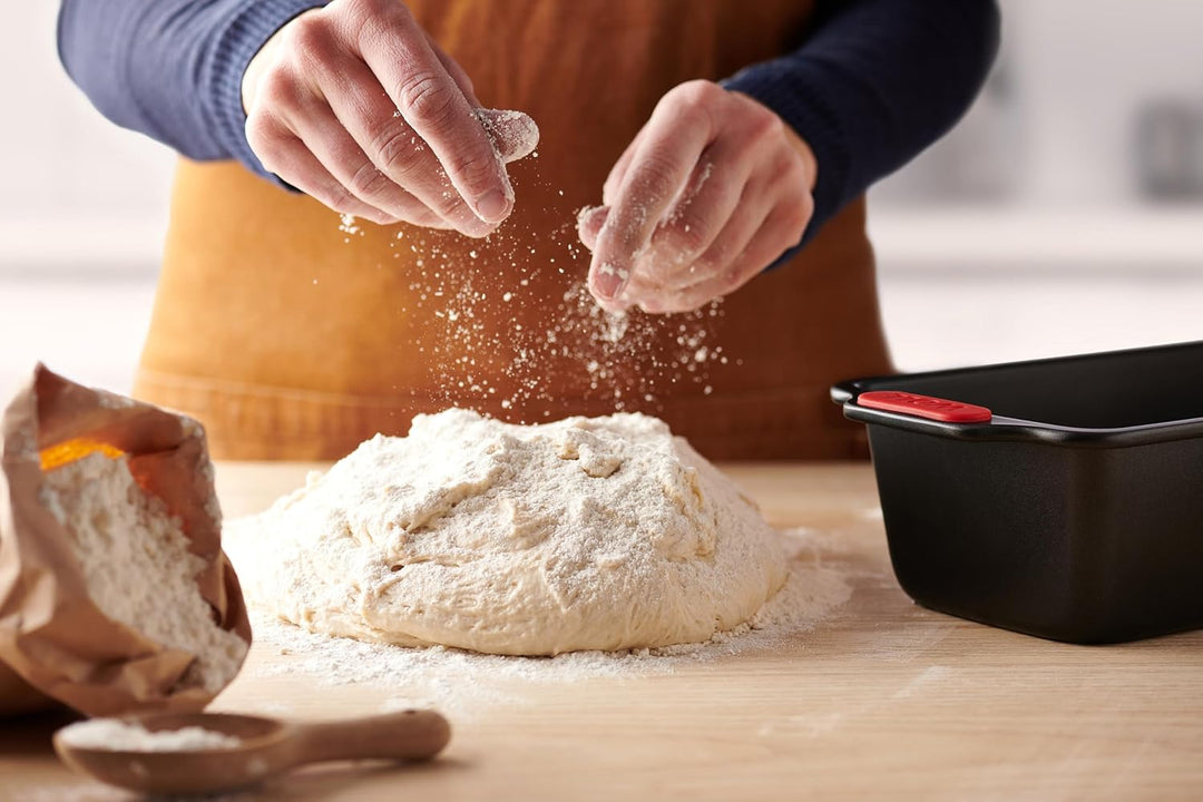Woll Bakeware Kastenform 28 cm, mit hitzebeständigen Silikongriffen bis 230°C, PFAS-frei, zweilagige