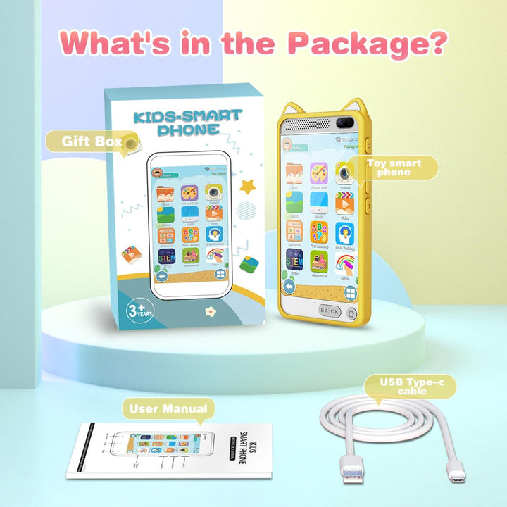 Kinderhandy Spielzeug 3.97 Zoll Touchscreen Pretend Smartphone, Kinder Smart Phone Weihnachts- und G
