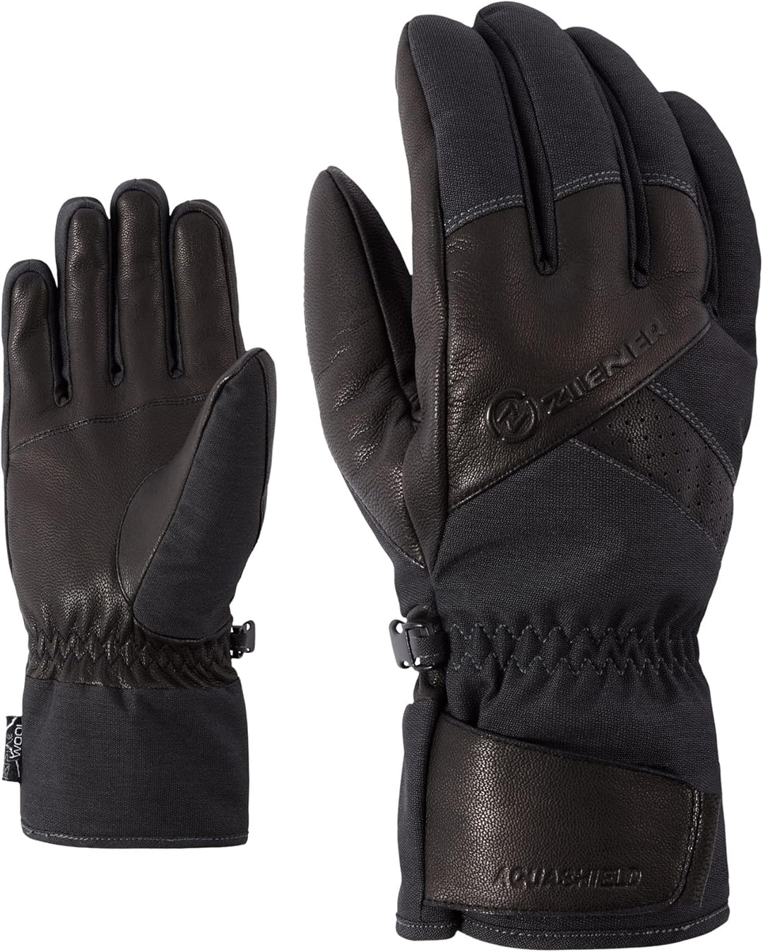 Ziener Herren Getter Ski-Handschuhe/Wintersport | wasserdicht, atmungsaktiv, Alpine Wool