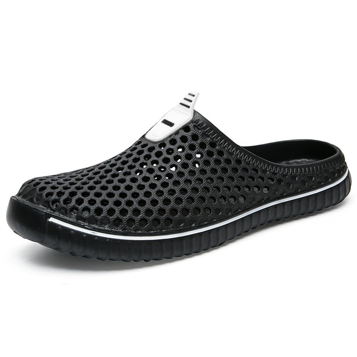 SAGUARO Clogs Pantoletten für Damen Sommer Hausschuhe Herren Aero I 36 EU Schwarz, 36 EU Schwarz