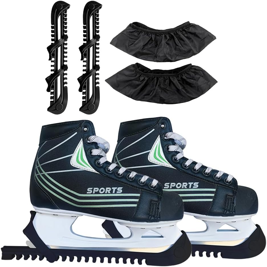 songyea Kufenschoner Schlittschuhe, Verstellbare Eishockey Schlittschuhe Kufenschoner, 1 Paar Elasti