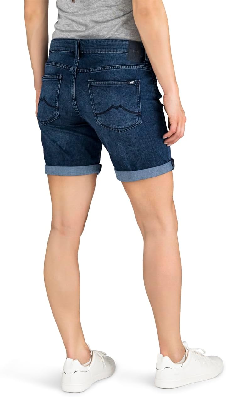 MUSTANG Damen Shorts Bermuda Kurze Jeans Hose Regular Jeansshorts Hotpants Basic Denim Stretch Baumw