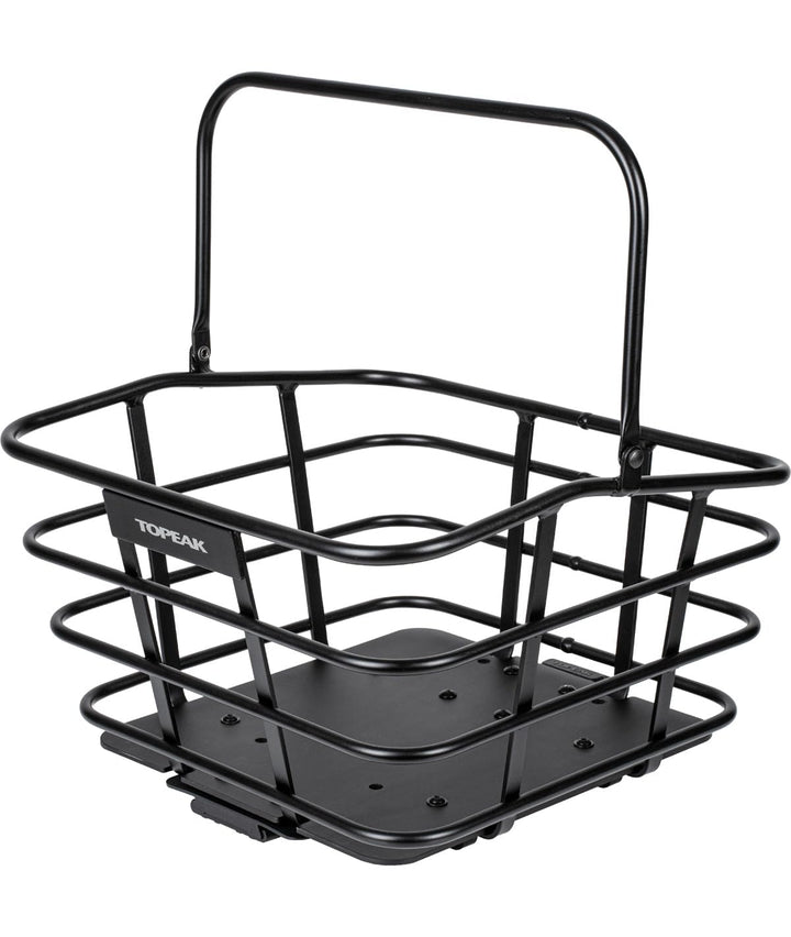 Topeak Urban Basket DX Aluminum Fahrradkorb 18 L – robuster Alu-Gepäckkorb mit QuickTrack 2.0-System
