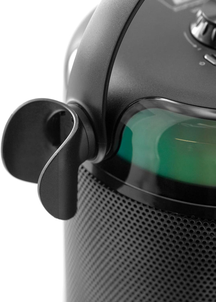 BoomTone DJ Star Voice Tragbarer Karaoke-Lautsprecher mit LED, Bluetooth, Stimmwechsler, Lieferung m