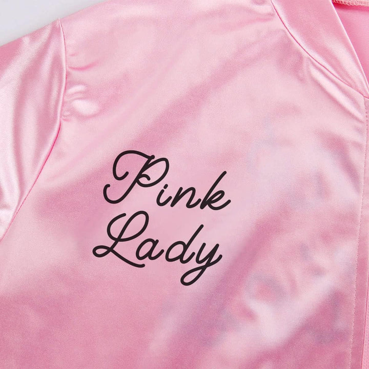 Nofonda Halloween Kostüm, Ladies Pink schicke Jacke 50er 60er 70er Jahre Damen Kostüm, Pink Jacke au