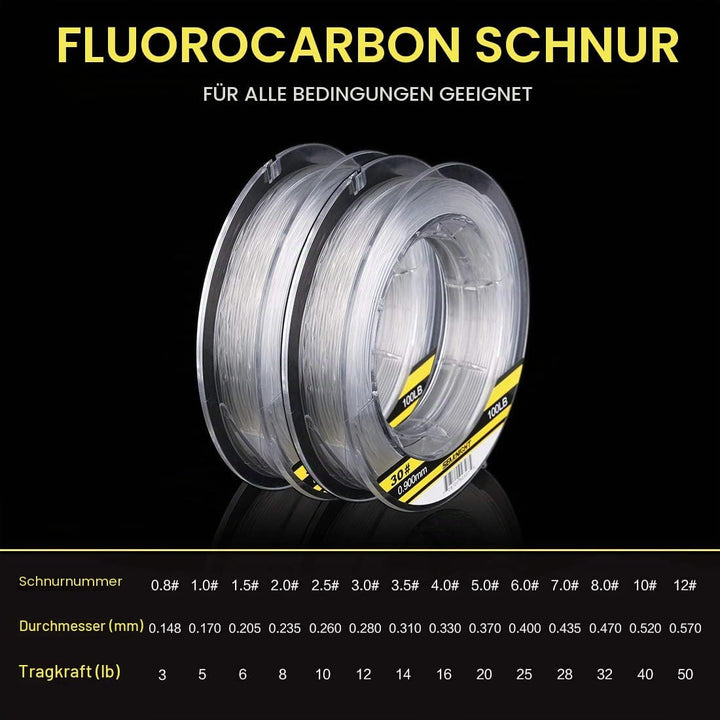 Seaknight 100% Fluorocarbon Einzelsaiten Angelschnur 100m/110yds Karpfen Angeln Monofilament Nylon s