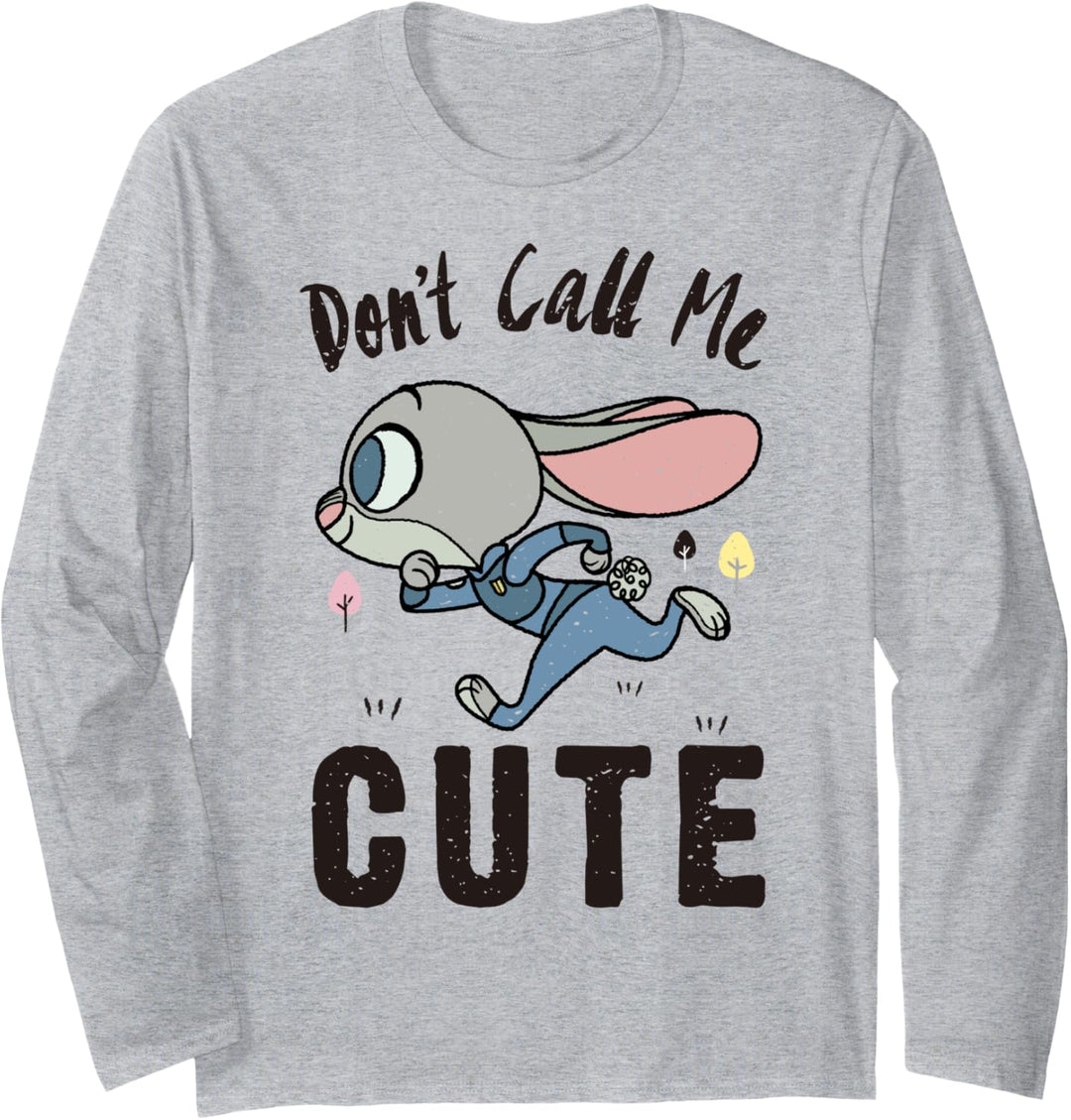 Disney Zootopia Judy Hopps Don't Call Me Cute Langarmshirt