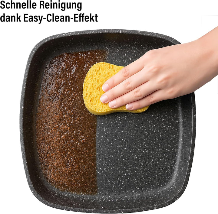 STONELINE® Back to Nature Grillpfanne 16 x 16 cm, mit 2 Ausgüssen 16 cm Back To Nature, 16 cm Back T