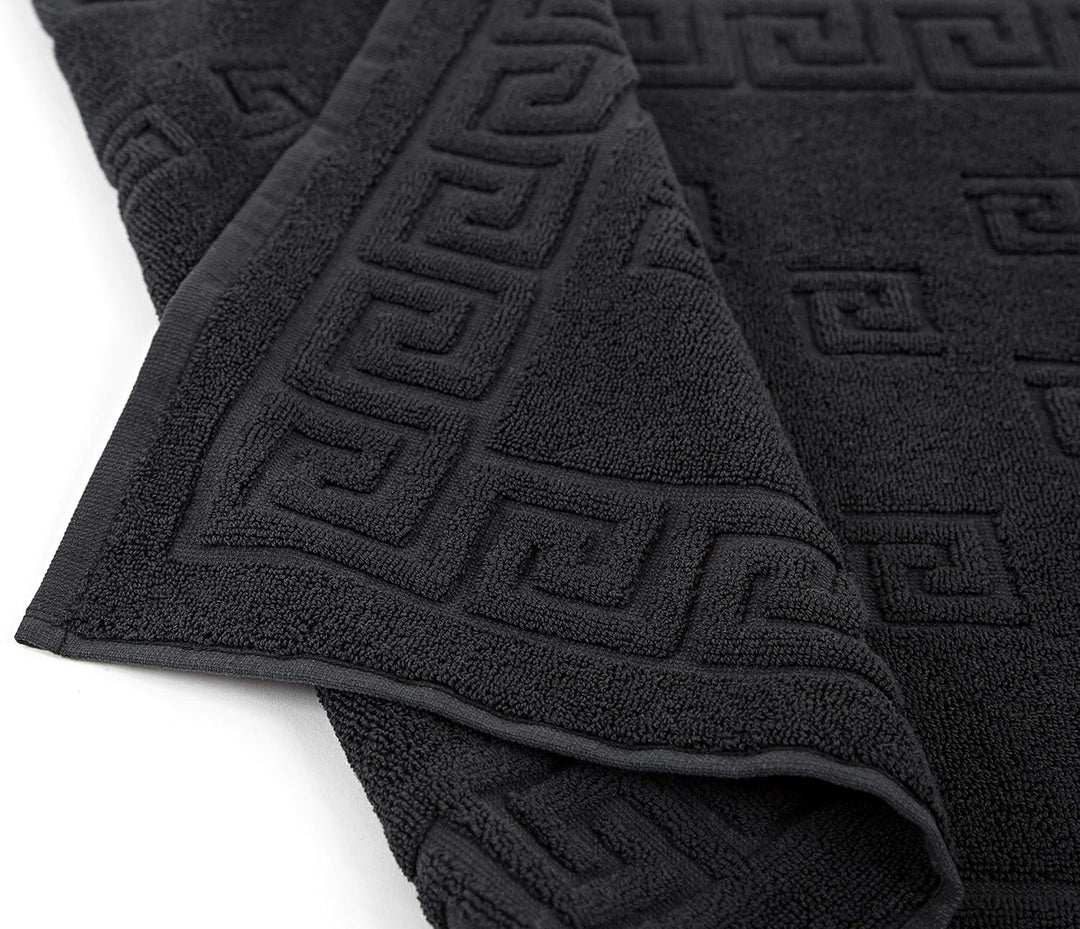 Arle-Living Luxus Medusa Duschvorleger im 2er Pack 50x80 cm - feinste Baumwolle/Jacquard Webung/Hoch