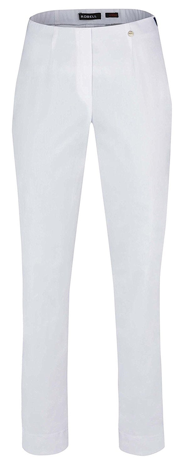 "Ich will Marie" Robell Damen Bengaline Stretchhose aus TV Frühjahr/Sommer 2017 (42, weiss(10))