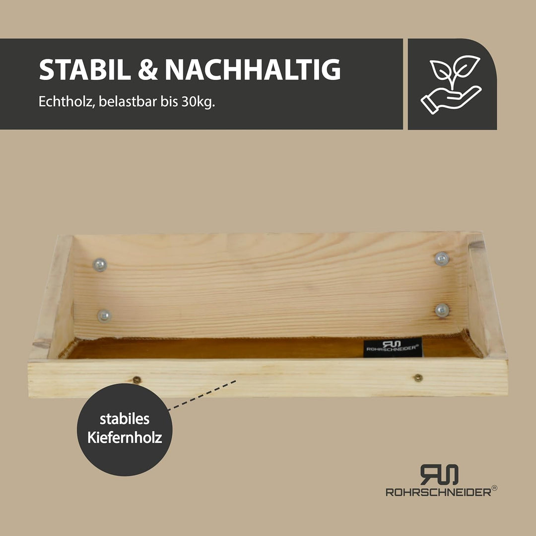 Rohrschneider Katzentreppe Wand | Made in EU | Kletterwand Katzen | aus Kiefernholz | belastbar bis