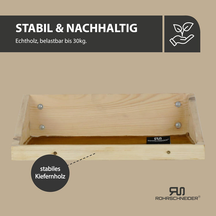 Rohrschneider Katzentreppe Wand | Made in EU | Kletterwand Katzen | aus Kiefernholz | belastbar bis