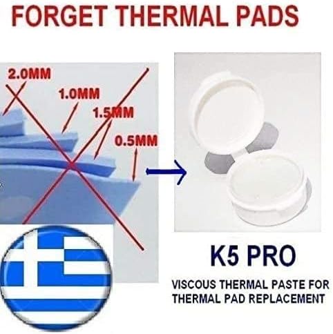 COMPUTERSYSTEMS REPAIR SERVICES DATA RECOVERY K5-PRO Viskose Wärmeleitpaste für Thermal-Pad Ersatz 6
