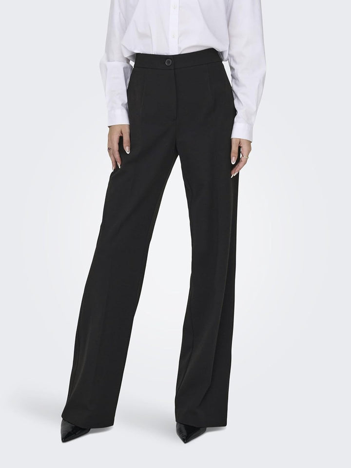 ONLY Damen Onlmia Hw Straight Pant Tlr Noos 34W / 32L Schwarz, 34W / 32L Schwarz