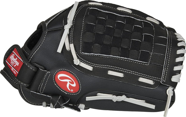 Rawlings RSB Erwachsene Slowpitch Softball Glove Serie Rechte Hand Wurf 33 cm – Korbgeflecht schwarz
