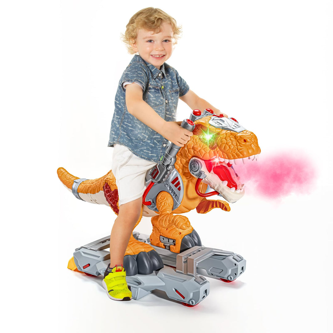 Kids Dinosaur Vehicles Electric Vehicles for Toddlers Orange Dino, Orange Dino