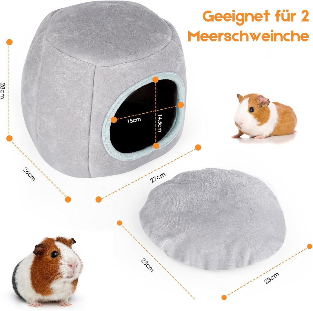 ONEJU Meerschweinchenbett, Meerschweinchenversteck, Kaninchenbett, Kaninchenversteck, Meerschweinche