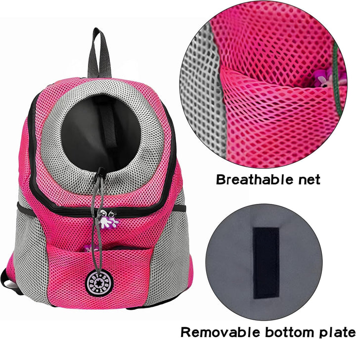 Hunderucksack Hunde Transportbox Tragetasche Verstellbarer Haustier Rucksack Welpentasche Atmungsakt