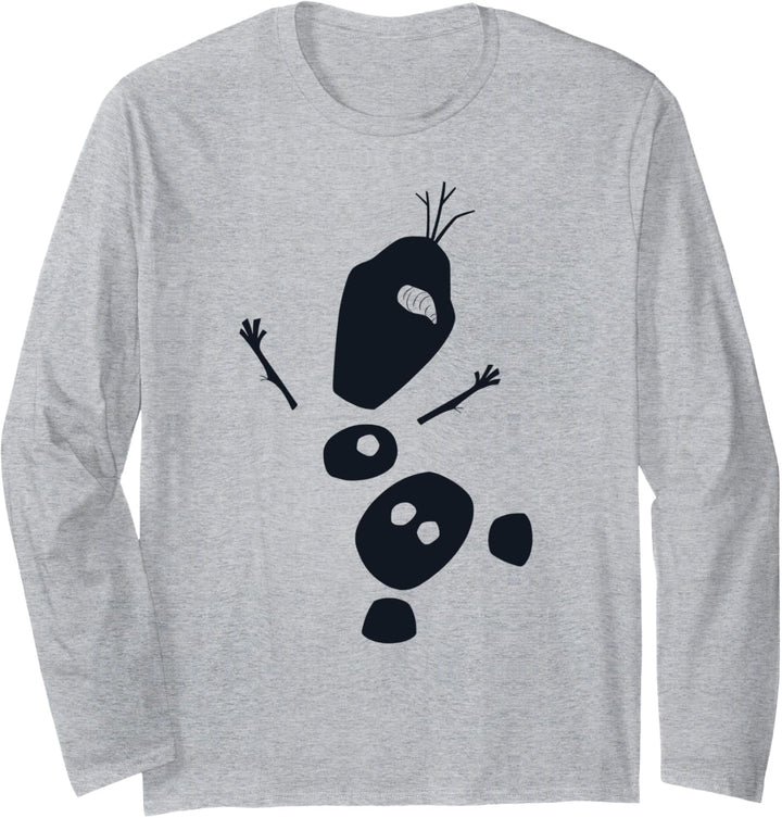 Disney Frozen 2 Olaf Falling Silhouette Langarmshirt