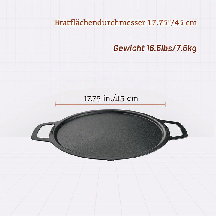 Solo Stove Gusseisen-Plancha für Feuerschale Bonfire und Yukon | Grillplatte für Feuerstelle, Umbau