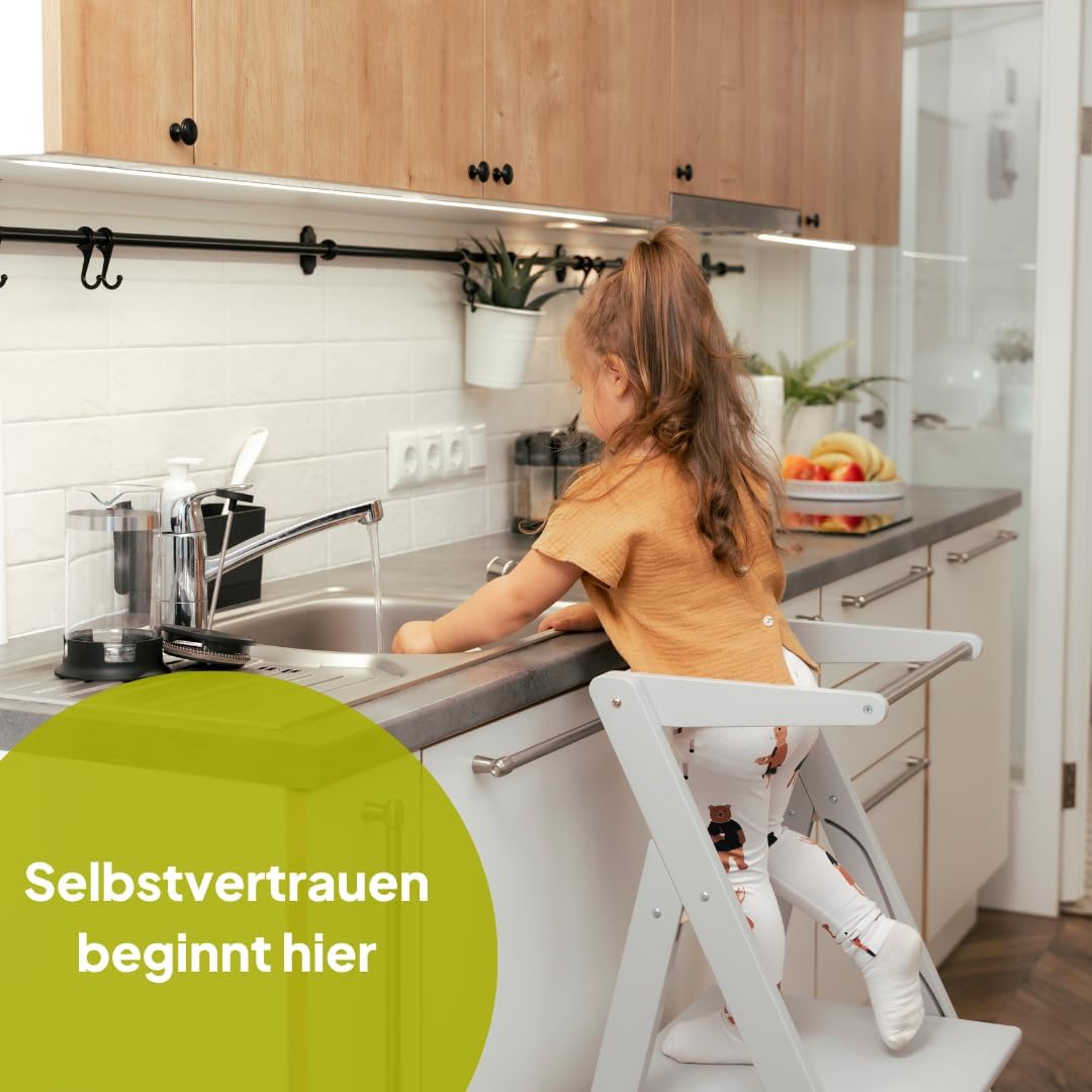 Ette Tete Faltbarer Lernturm mit Verstellbarer Höhe STEP&