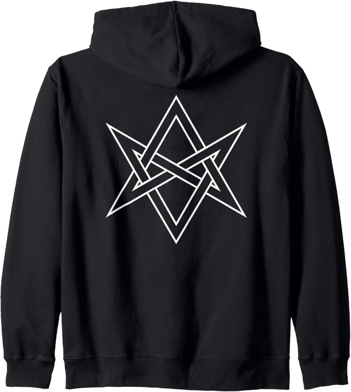 Unikursales Hexagramm Symbol Magie Mystik Okkult Kapuzenjacke