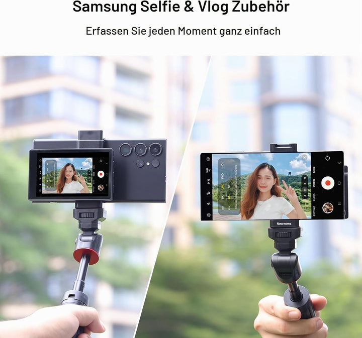 Newmowa Phone Vlog Selfie Monitor Bildschirm mit Magnetischer Telefonhalterung,Rückkamera Selfie für