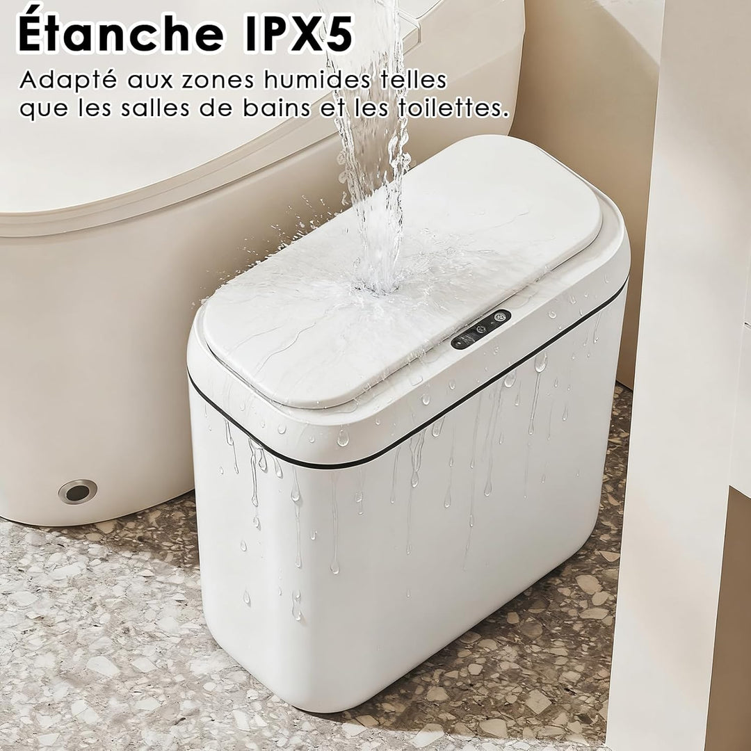 Sensor Mülleimer mit Sensor 15L Leise USB Elektrischer Mülleimer Sensors Wasserdicht Mülleimers Elek