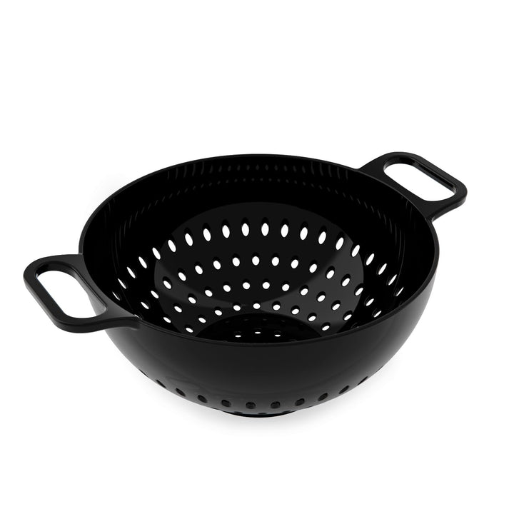 Helm, Sieb, Melamin-Sieb mit glänzender Oberfläche (schwarz, gross) Schwarz Gross, Schwarz Gross