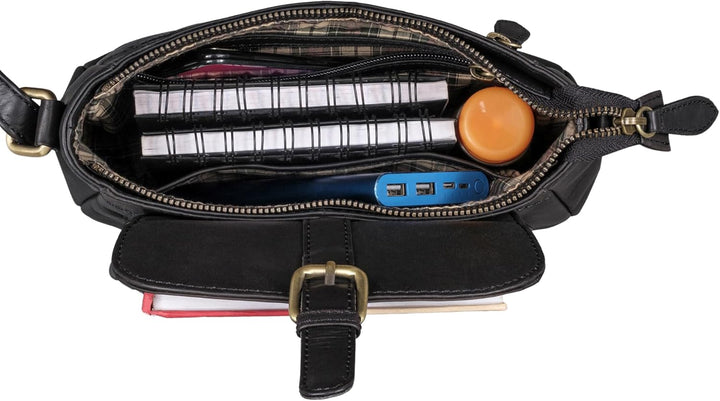 Benthill Damen Handtasche Leder - Shopper aus weichem hochwertigem Echt-Leder - Vintage Fashion Bag