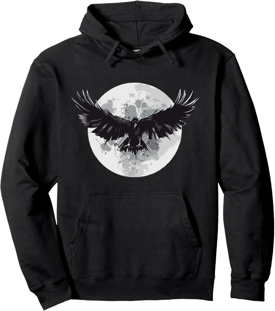 Rabenmond Vogelgrunge Pullover Hoodie