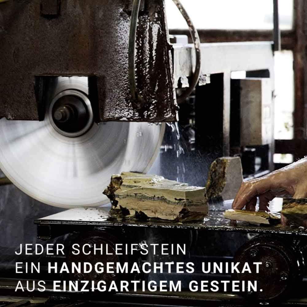 GELBER BELGISCHER BROCKEN original I Schleifstein für Messer &amp; Werkzeug I Messer-Schärfer Grösse 75