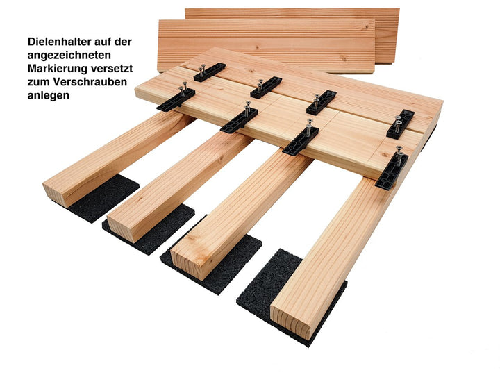 My Plast I 1.000 Halter ohne Schrauben I Terrassen-Abstandhalter – unsichtbarer Distanzhalter ohne S