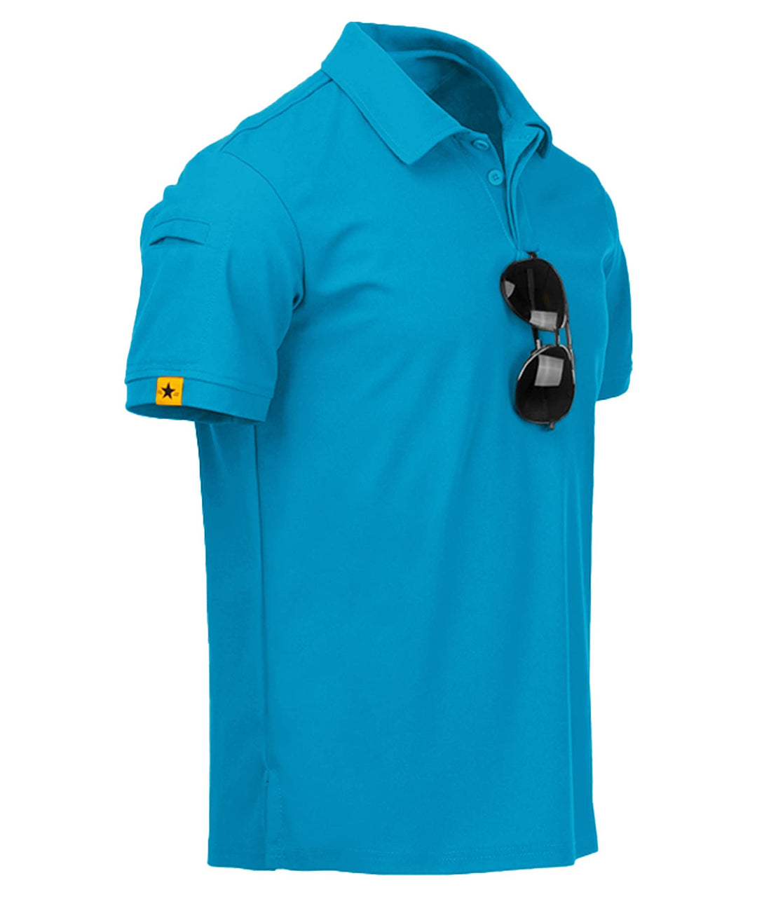 JACKETOWN Herren Kurzarm Poloshirt Schnelltrocknend Atmungsaktives Tshirt Tennis Sommer Poloshirts M