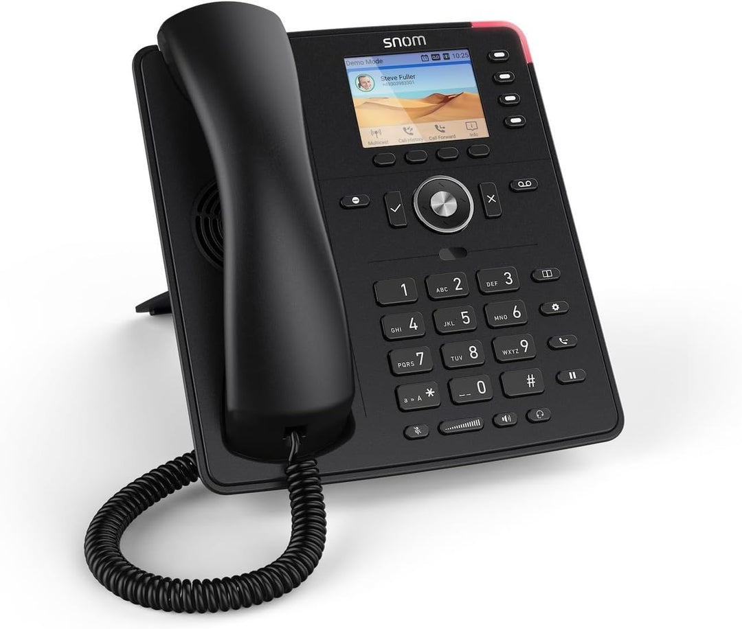 Snom D713 IP Telefon, SIP Tischtelefon (2,8" TFT-Farbdisplay 320 x 240 Pixel, 4 Programierbare Taste