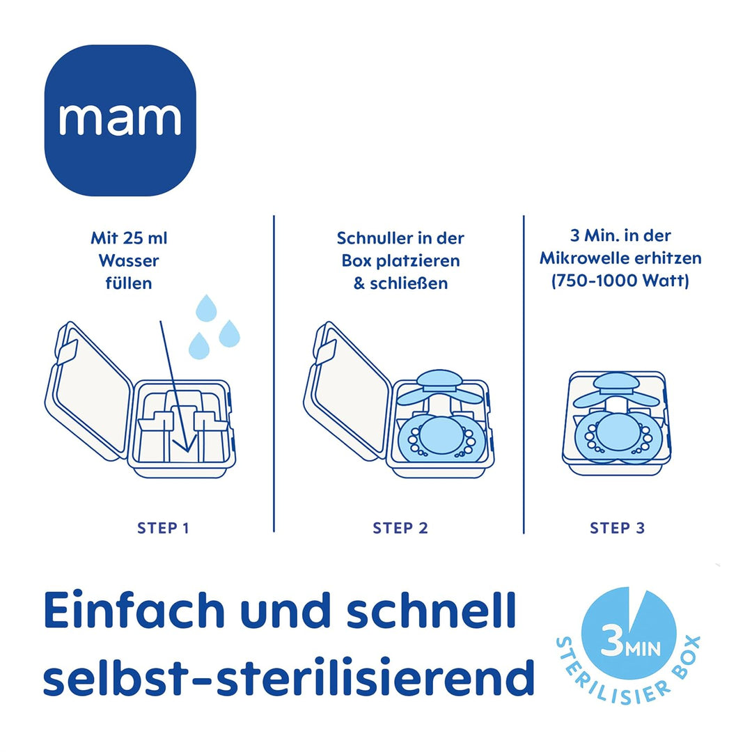 MAM Air Night Silikon Schnuller im 2er-Set, zahnfreundlicher und leuchtender Baby Schnuller, extra l