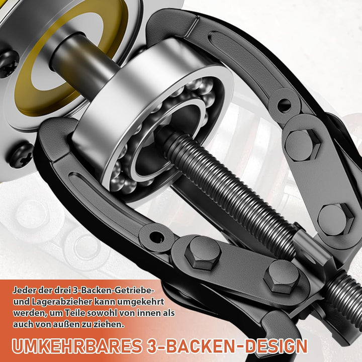 3X Lagerabzieher mit 3 arming [75+100+150mm / 3"+4"+6"] Zwei / Drei Lager Abzieher Klauenabzieher Au