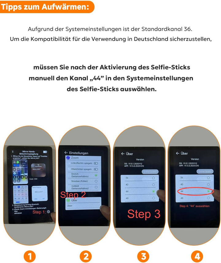 Vlog Handy Selfie Monitor：4" Vlog Selfie Monitor Bildschirm mit Magnetischer | Smartphone Rückkamera