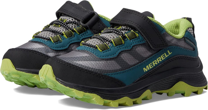 Merrell Unisex Kinder Moab Speed Low A/C WTRPF Wanderschuh 35 EU Deep Green Black, 35 EU Deep Green