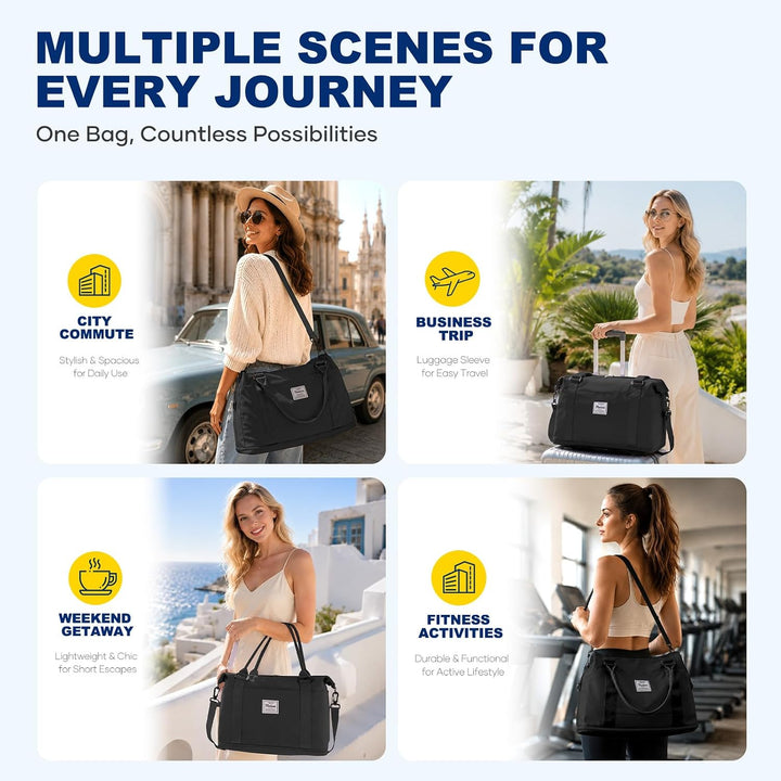 Reisetasche Damen 40x20x25 Ryanair Handgepäck Tasche Sporttasche Weekender Bag Schwimmtasche Wasserd