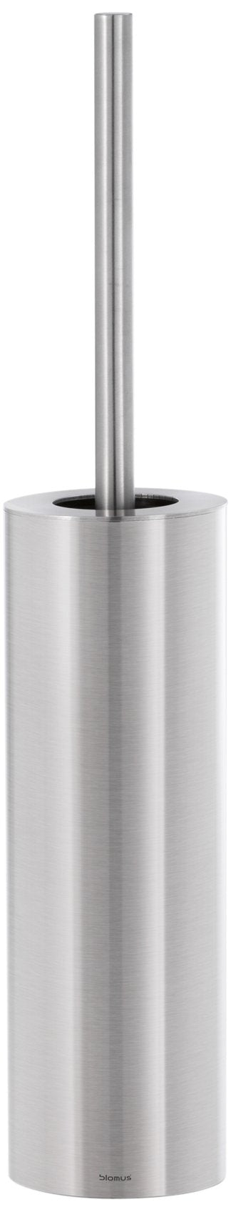 blomus -NEXIO- WC-Bürste aus mattiertem Edelstahl, Toilettenbürste freistehend, modernes Badaccessoi