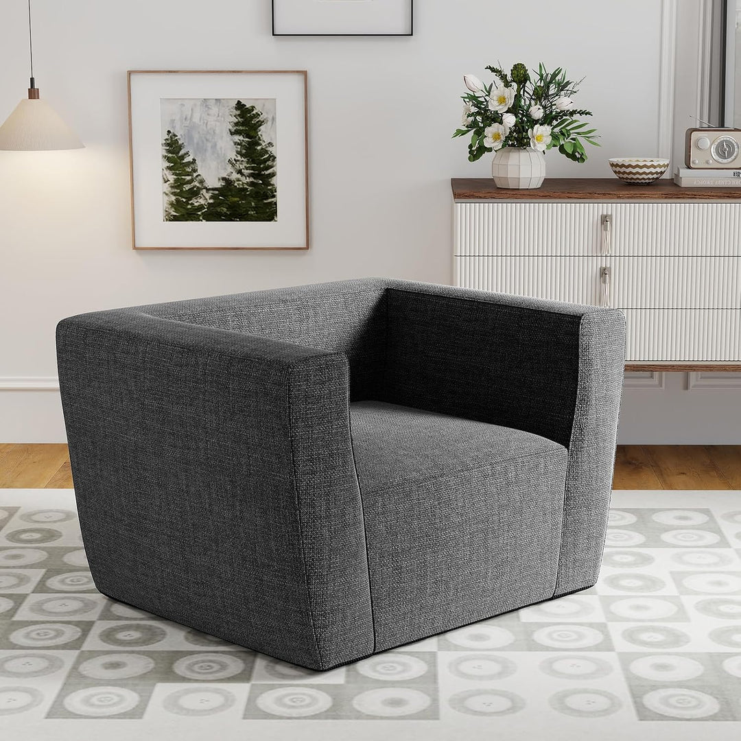 COSTWAY Aufblasbares Sofa, tragbares Luftsofa mit abnehmbarem Bezug, breite Armlehnen &amp; grosszügiger