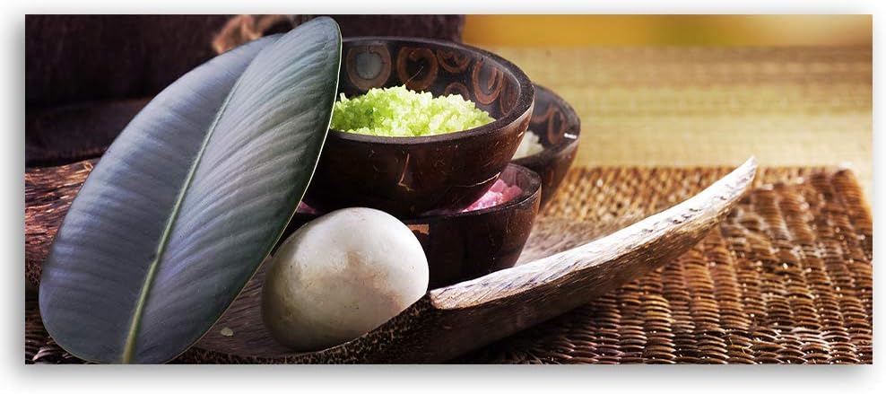 Wandbild Spa Modern Deko Kunst Bilder Stein Braun 118x40 cm Deko Paneel 118x40 cm Braun_a, Deko Pane