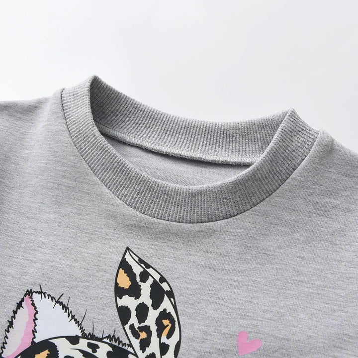 Derouetkia Kleinkind Baby Mädchen Sweatshirt niedliche Katze Druck + Hose für kleine Mädchen Outfit