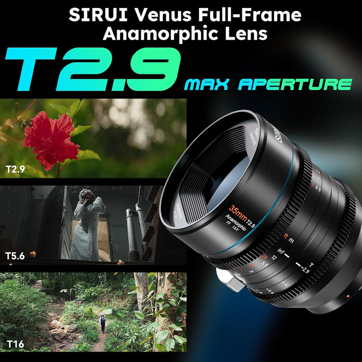 SIRUI 35mm T2.9 1.6X Vollformat anamorphes Cine Prime Objektiv Objektive Lens Lenses Modell Venus 35