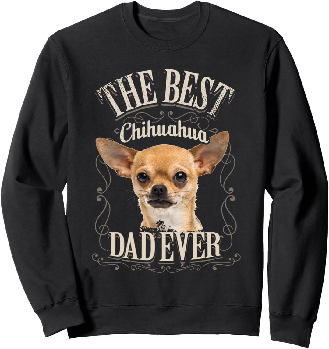Beste Chihuahua Papa Aller Chihua Hund Geschenk Vintage Sweatshirt