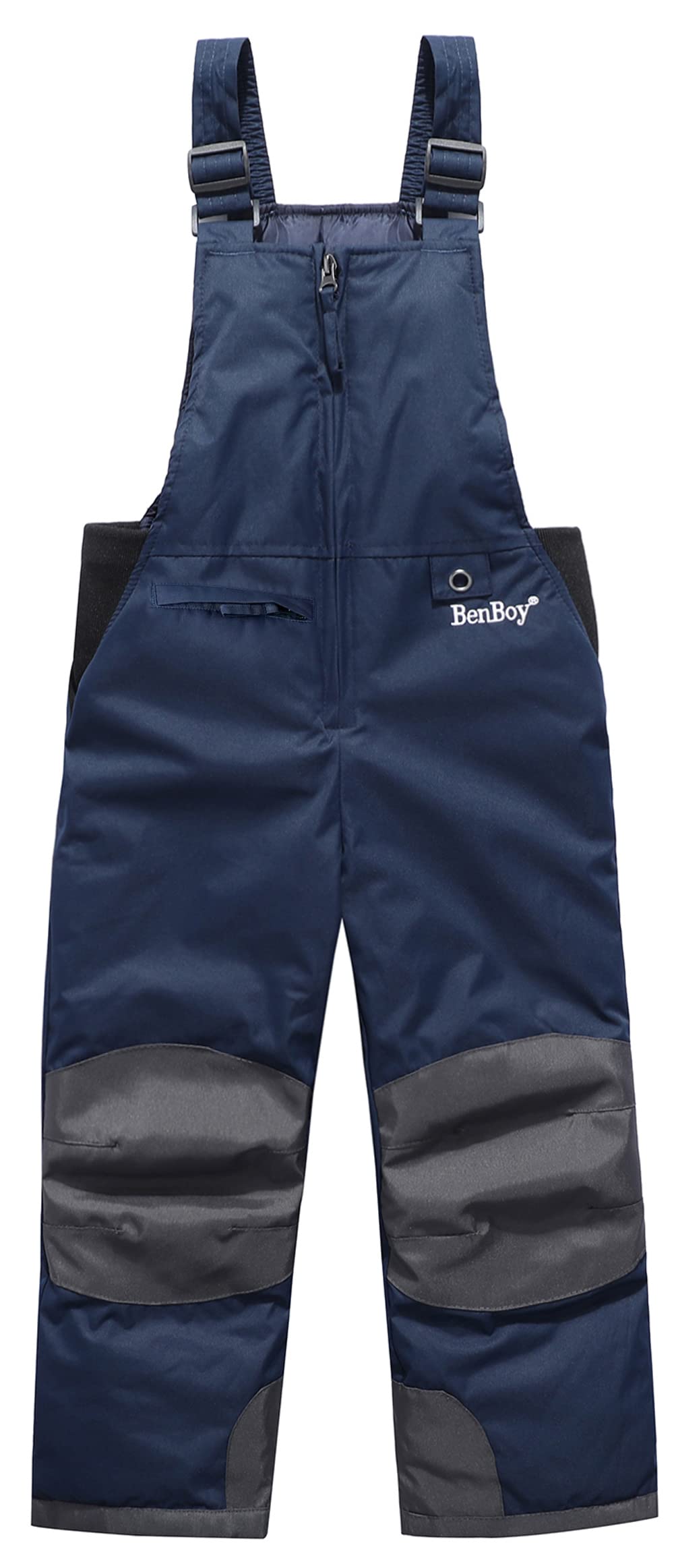 BenBoy Kinder Skihose Schneehose Wasserdicht Softshellhose Gefüttert Warm Hosenträgerhose Latzhose W