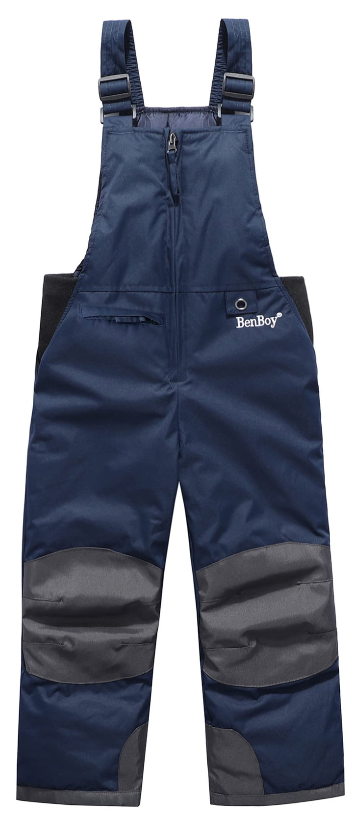 BenBoy Kinder Skihose Schneehose Wasserdicht Softshellhose Gefüttert Warm Hosenträgerhose Latzhose W
