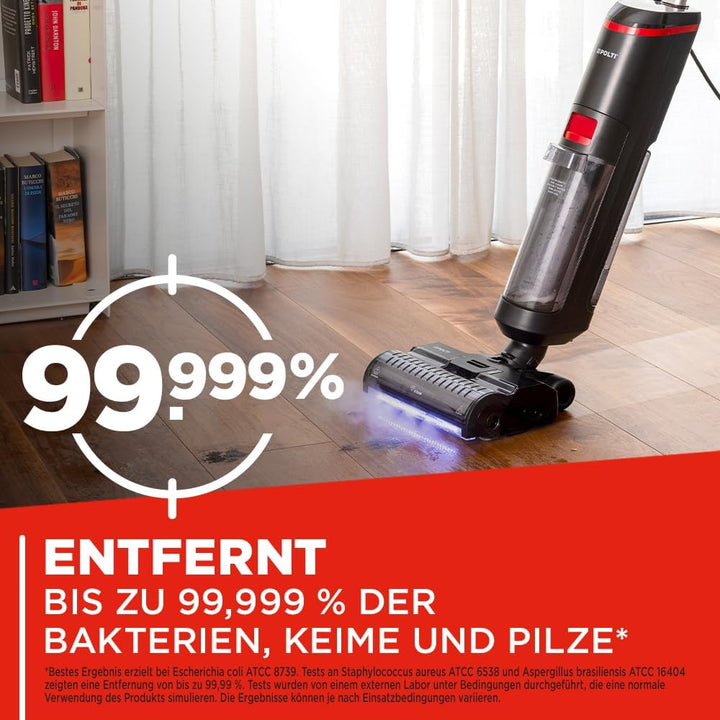 Polti Rollysteam WD20 WDEU0004, Bodenwischer mit Dampffunktion, Schwarz