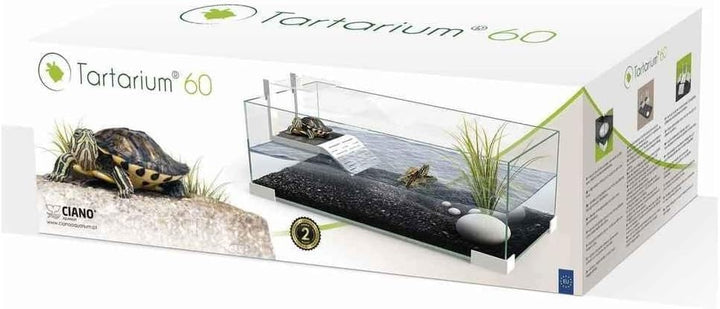 Ciano Tartarium 60 Turtle Terrapin Reptile Glass Tank with Ramp by Ciano